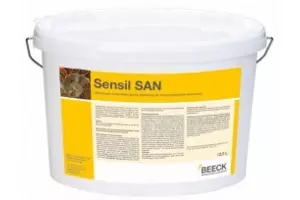Beeck Sensil SAN - Offenporige, scheuerfeste & photokatalytische Spezial- Silikatfarbe für schimmelgefährdete Innenräume, besonders Küche, Bad und Keller