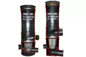 WISY Regenwasserfilter Wirbel-Fein-Filter WFF mit DN 100 oder DN150 Anschluss
