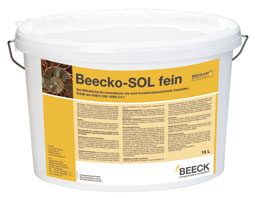 Beecko-SOL fein Sol-Silikatfarbe für mineralische wie auch kunstharzbeschichtete Fassaden Bild 1