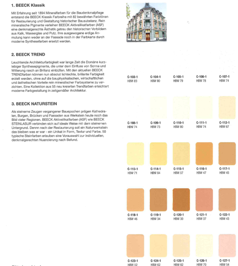 Beeckosil historisch - Aktivsilikatfarbe für den Fassadenbereich Bild 2