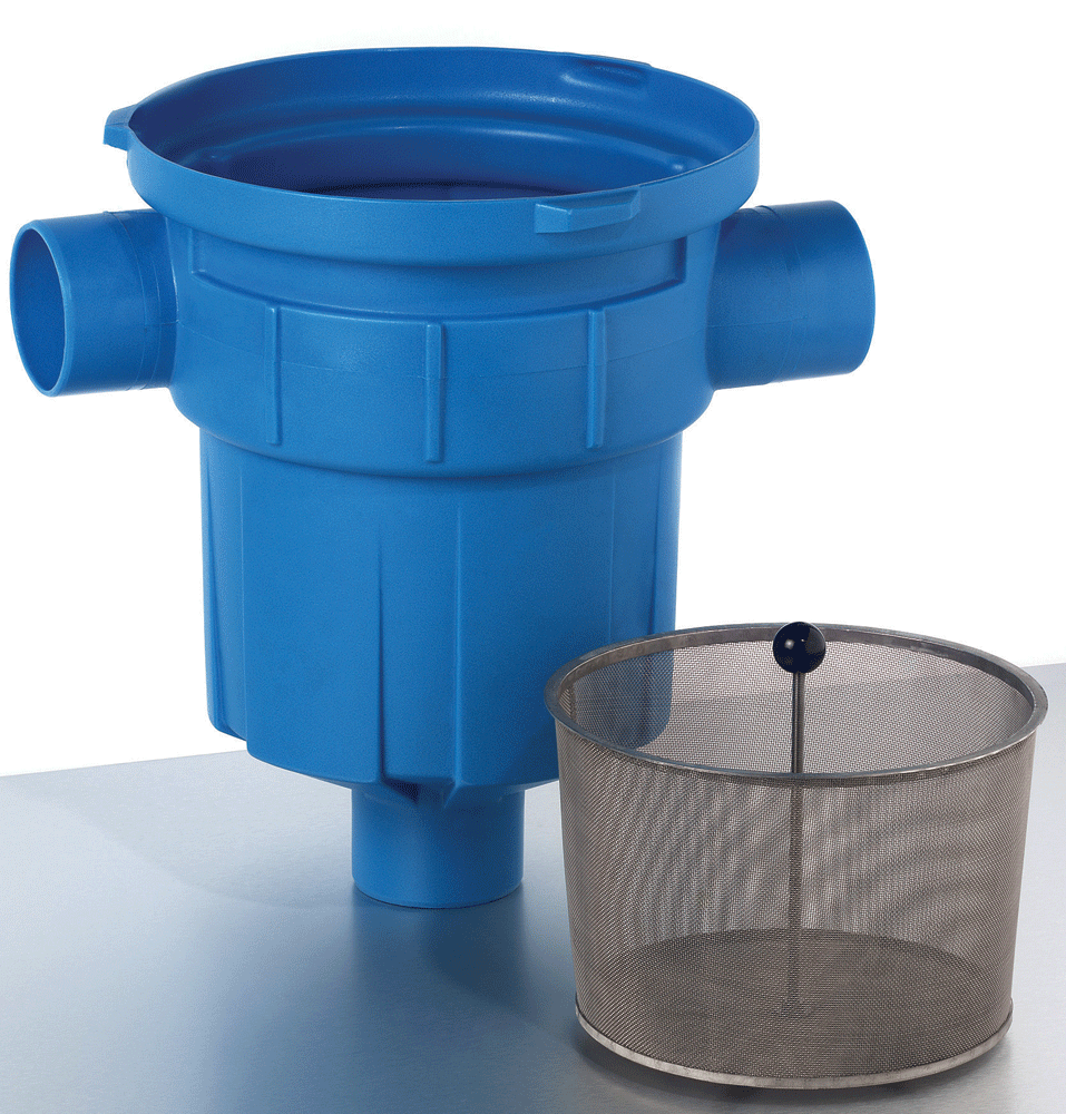 3P Regenwasserfilter Gartenfilter mit Kunststoffkorb oder Edelstahlkorb Bild 2