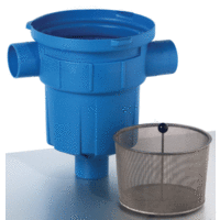 3P Regenwasserfilter Gartenfilter mit Kunststoffkorb oder Edelstahlkorb  Bild 2 