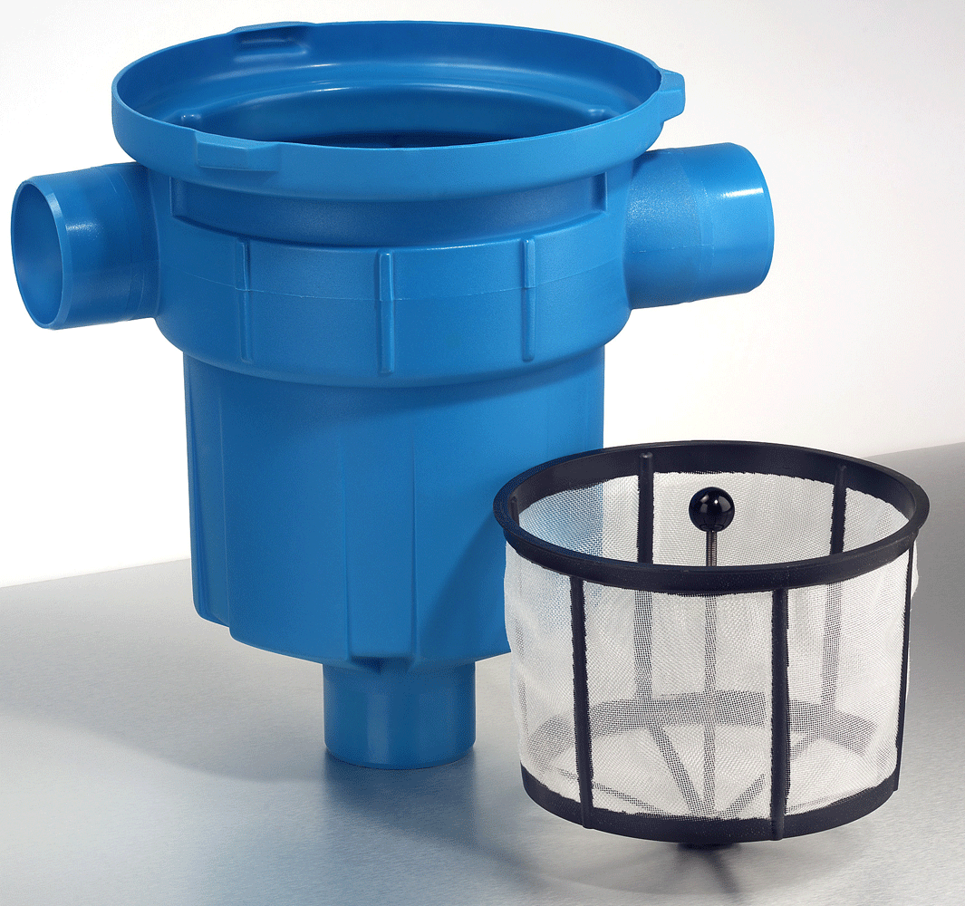 3P Regenwasserfilter Gartenfilter mit Kunststoffkorb oder Edelstahlkorb Bild 3