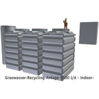 Grauwasser-Recycling-Anlage 1500 l/d - indoor-  Bild 1 