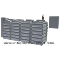 Grauwasser-Recycling-Anlage 2000 l/d - indoor  Bild 1 