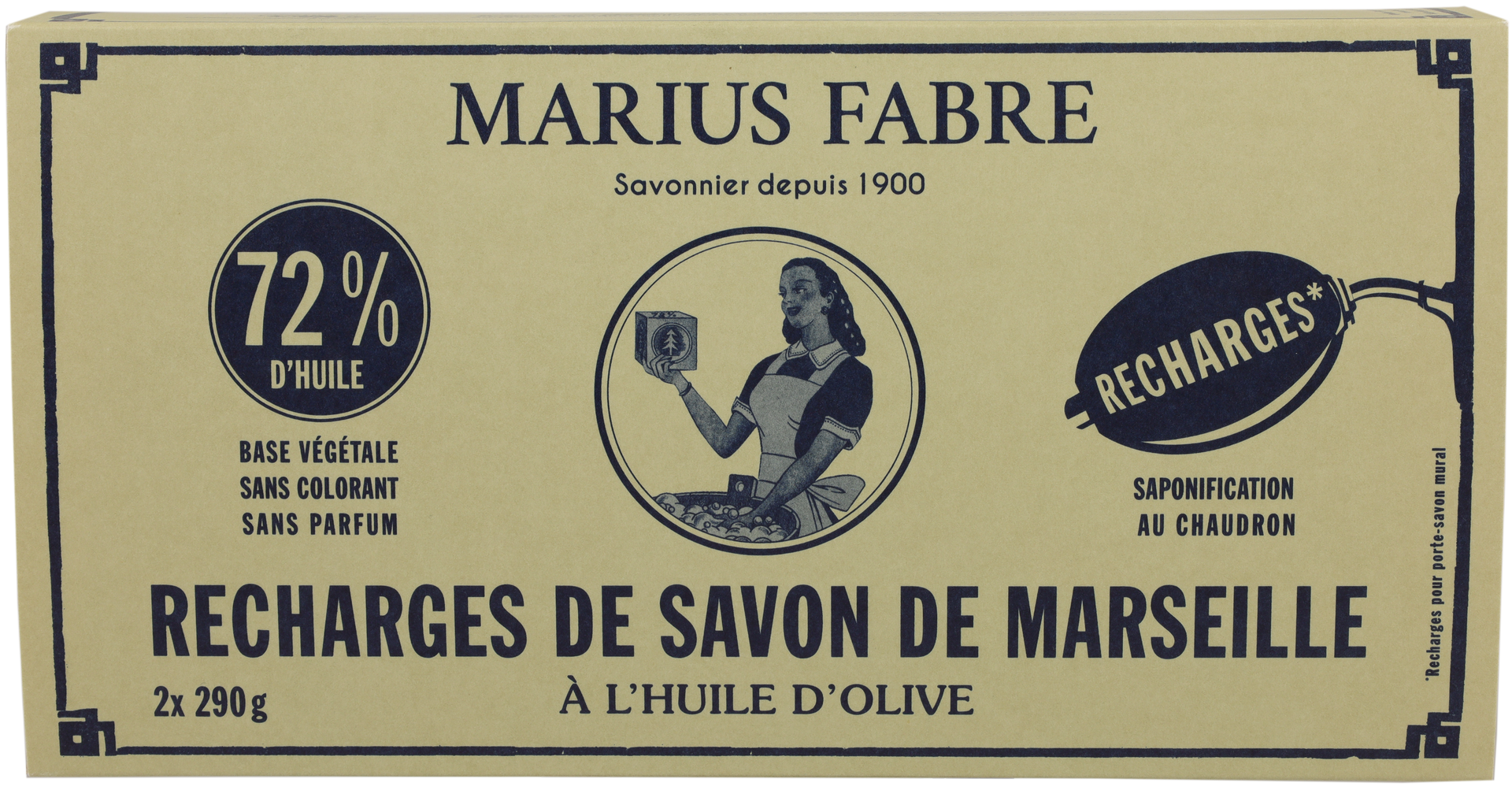 Olive - Marius Fabre - Französischer Seifenhalter aus Messing mit Olivenölseife Bild 2