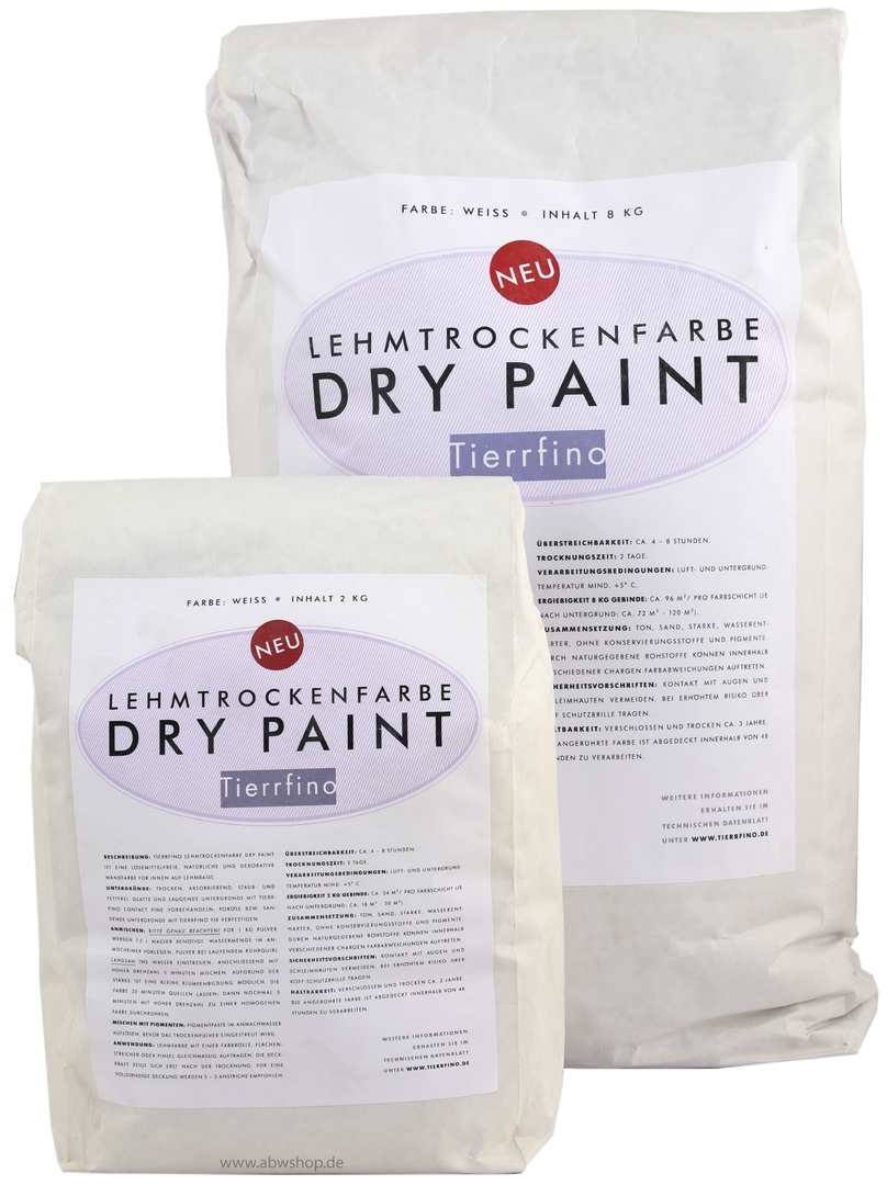 Tierrfino Dry-Paint Lehmtrockenfarbe und Streichputz Bild 1