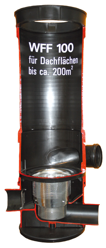 WISY Regenwasserfilter Wirbel-Fein-Filter WFF mit DN 100 oder DN150 Anschluss Bild 4
