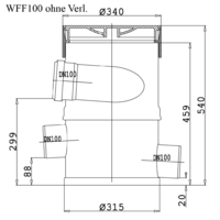 WISY Regenwasserfilter Wirbel-Fein-Filter WFF mit DN 100 oder DN150 Anschluss  Bild 3 