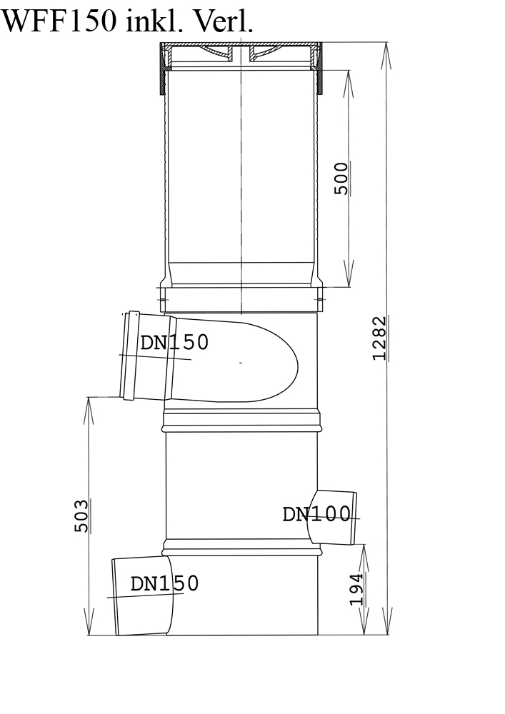 WISY Regenwasserfilter Wirbel-Fein-Filter WFF mit DN 100 oder DN150 Anschluss Bild 11