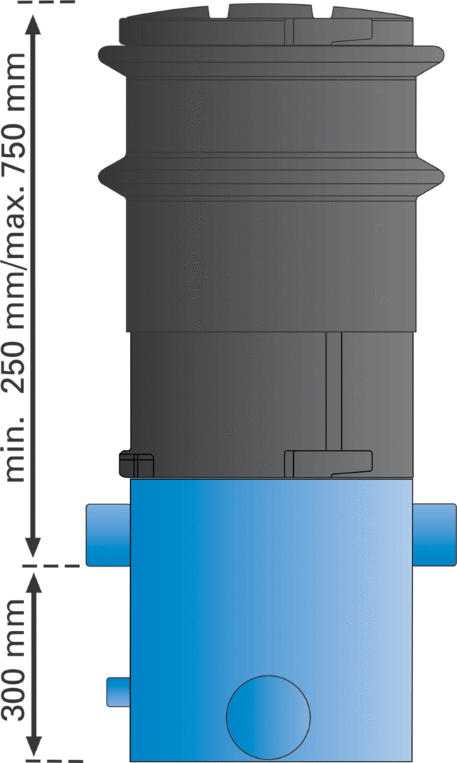 3P Regenwasserfilter Volumenfilter VF1 mit und ohne Domschachtverlängerung Bild 8