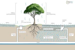 Regenwasserbewirtschaftung nach dem Schwammstadt-Prinzip für die Turmstraße - Zehentgasse in Heilbronn